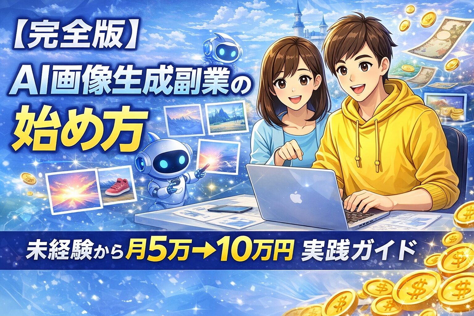 【完全版】AI画像生成副業の始め方｜未経験から月5万→10万円の実践ガイド