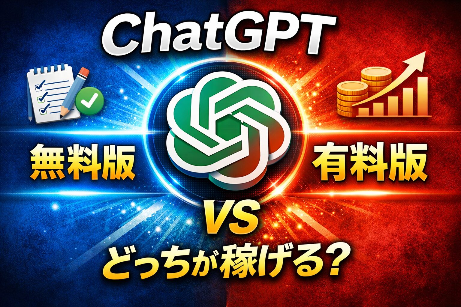 ChatGPT無料版と有料版の違いを完全比較｜初心者が課金すべきタイミングも解説