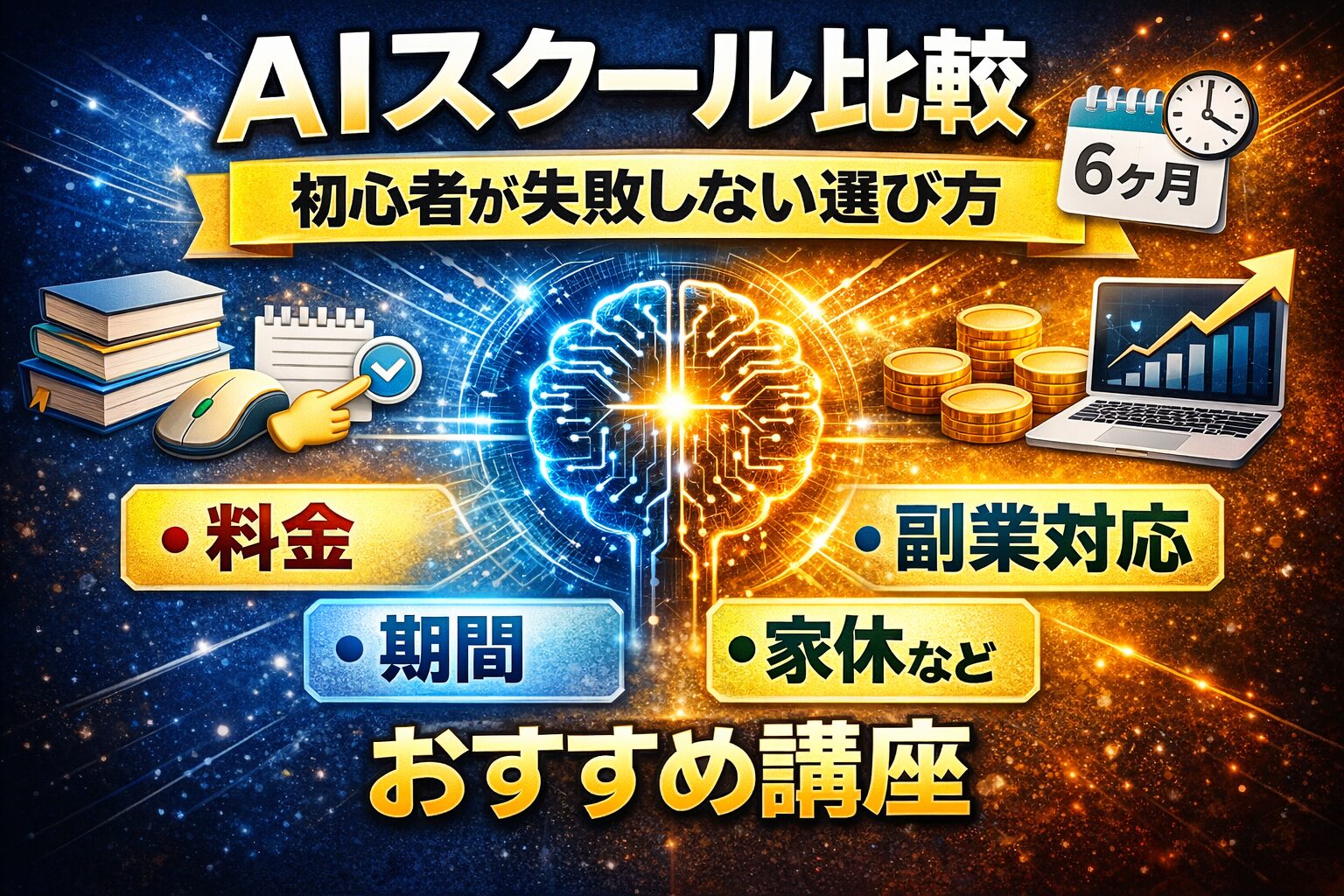 AIスクール比較｜初心者が失敗しない選び方とおすすめ講座【料金・期間・副業対応】