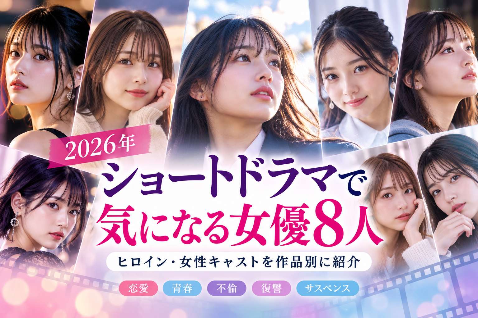 2026年ショートドラマで気になる女優まとめ｜ヒロイン・女性キャストを作品別に紹介
