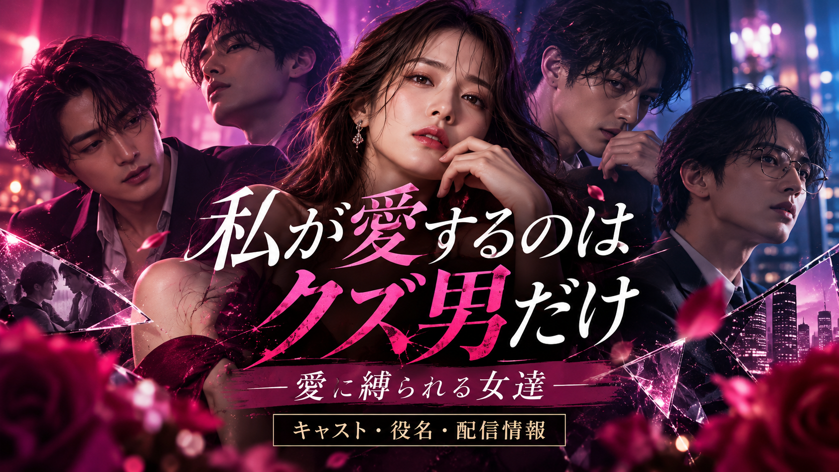 私が愛するのはクズ男だけのキャスト・役名6名一覧!藤林泰也は何役?全17話の原作と配信先