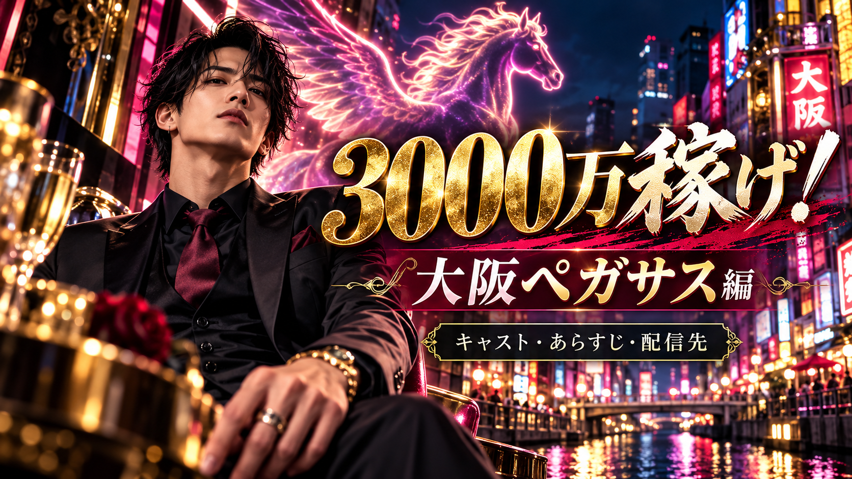 3000万稼げ！大阪ペガサス編のキャスト・役名一覧！二宮芽生は何役？全30話のあらすじと配信先