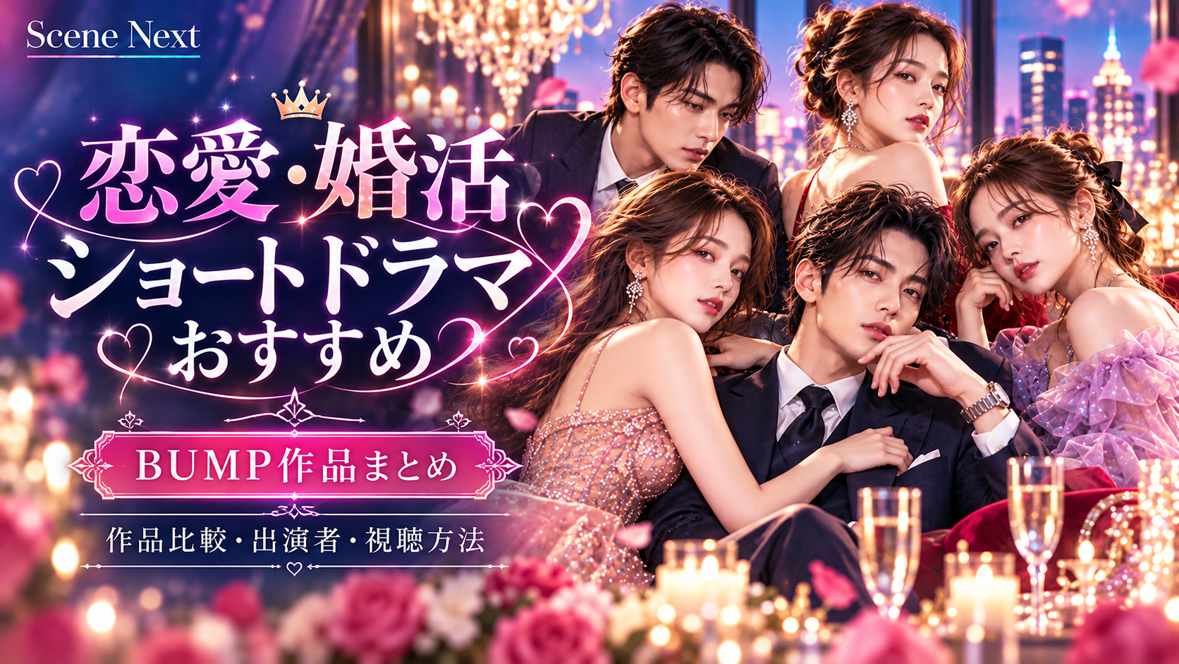 恋愛・婚活ショートドラマおすすめ｜BUMPの3作品・キャスト・視聴方法